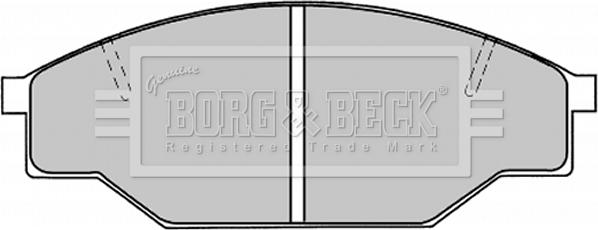 Borg & Beck BBP1019 - Bremžu uzliku kompl., Disku bremzes adetalas.lv