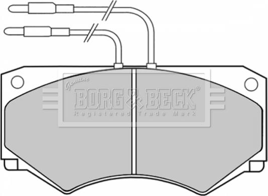 Borg & Beck BBP1039 - Bremžu uzliku kompl., Disku bremzes adetalas.lv