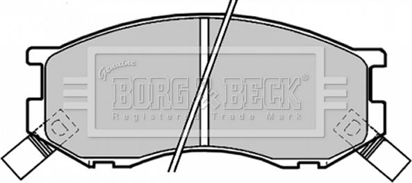 Borg & Beck BBP1190 - Bremžu uzliku kompl., Disku bremzes adetalas.lv