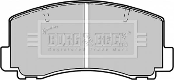 Borg & Beck BBP1198 - Bremžu uzliku kompl., Disku bremzes adetalas.lv