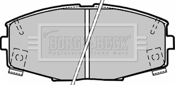 Borg & Beck BBP1164 - Bremžu uzliku kompl., Disku bremzes adetalas.lv