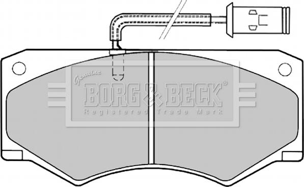 Borg & Beck BBP1138 - Bremžu uzliku kompl., Disku bremzes adetalas.lv