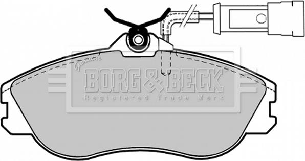 Borg & Beck BBP1124 - Bremžu uzliku kompl., Disku bremzes adetalas.lv