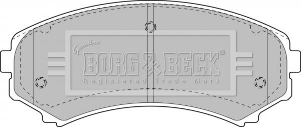 Borg & Beck BBP1891 - Bremžu uzliku kompl., Disku bremzes adetalas.lv