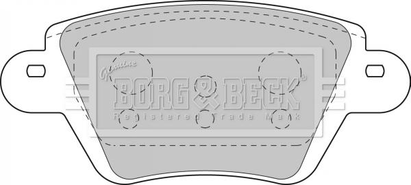 Borg & Beck BBP1892 - Bremžu uzliku kompl., Disku bremzes adetalas.lv