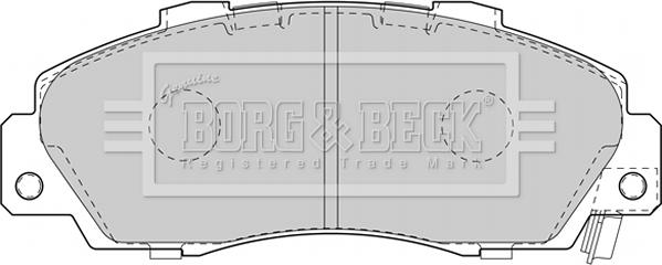 Borg & Beck BBP1845 - Bremžu uzliku kompl., Disku bremzes adetalas.lv