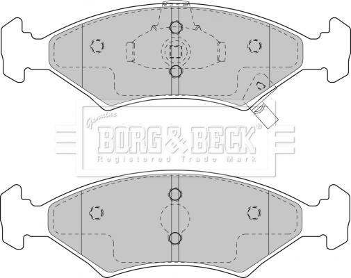 Borg & Beck BBP1865 - Bremžu uzliku kompl., Disku bremzes adetalas.lv