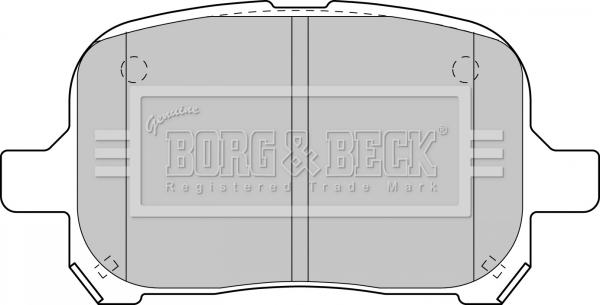 Borg & Beck BBP1810 - Bremžu uzliku kompl., Disku bremzes adetalas.lv