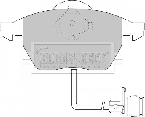 Borg & Beck BBP1392 - Bremžu uzliku kompl., Disku bremzes adetalas.lv