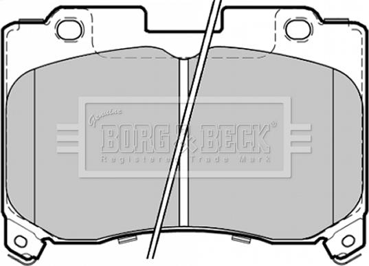 Borg & Beck BBP1354 - Bremžu uzliku kompl., Disku bremzes adetalas.lv