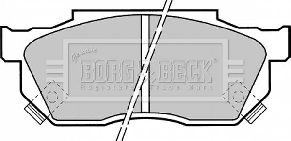 Borg & Beck BBP1369 - Bremžu uzliku kompl., Disku bremzes adetalas.lv