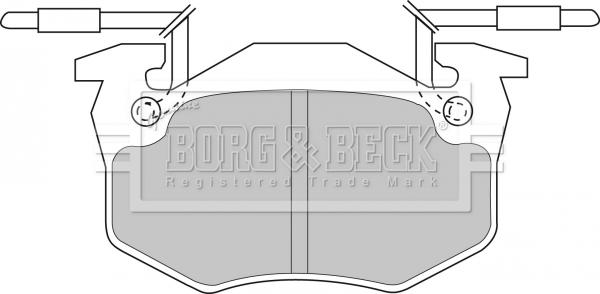 Borg & Beck BBP1306 - Bremžu uzliku kompl., Disku bremzes adetalas.lv