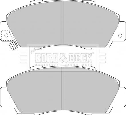 Borg & Beck BBP1389 - Bremžu uzliku kompl., Disku bremzes adetalas.lv