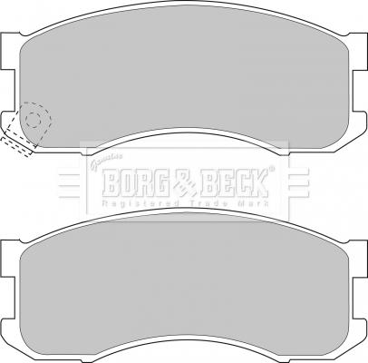 Borg & Beck BBP1336 - Bremžu uzliku kompl., Disku bremzes adetalas.lv