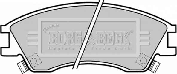 Borg & Beck BBP1378 - Bremžu uzliku kompl., Disku bremzes adetalas.lv