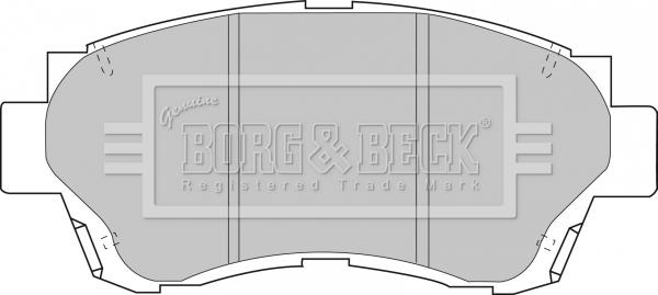 Borg & Beck BBP1377 - Bremžu uzliku kompl., Disku bremzes adetalas.lv