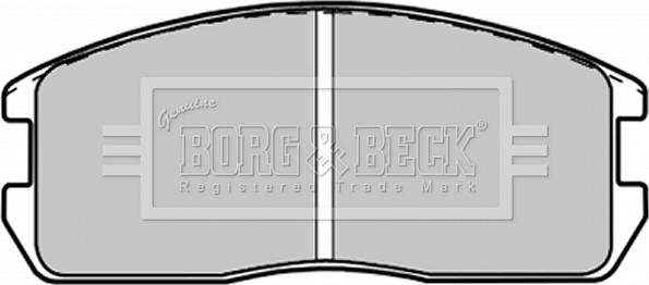 Borg & Beck BBP1200 - Bremžu uzliku kompl., Disku bremzes adetalas.lv