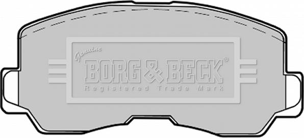 Borg & Beck BBP1213 - Bremžu uzliku kompl., Disku bremzes adetalas.lv