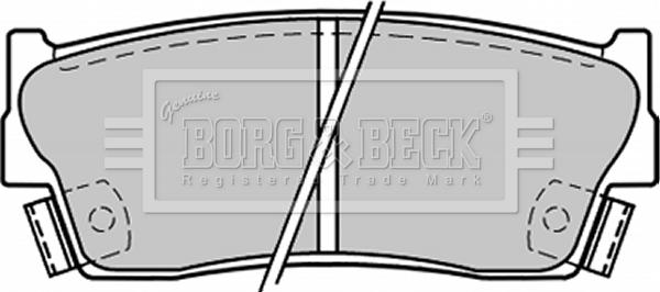 Borg & Beck BBP1228 - Bremžu uzliku kompl., Disku bremzes adetalas.lv