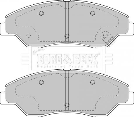 Borg & Beck BBP1795 - Bremžu uzliku kompl., Disku bremzes adetalas.lv