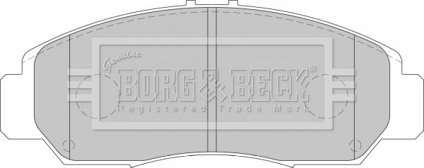 Borg & Beck BBP1741 - Bremžu uzliku kompl., Disku bremzes adetalas.lv