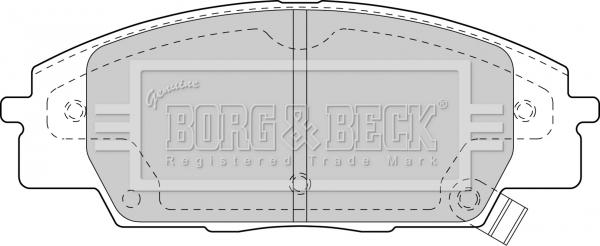 Borg & Beck BBP1742 - Bremžu uzliku kompl., Disku bremzes adetalas.lv