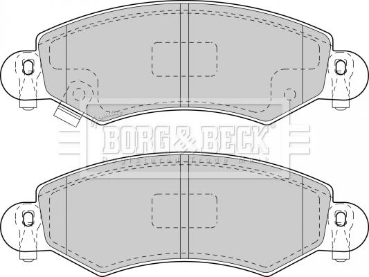 Borg & Beck BBP1713 - Bremžu uzliku kompl., Disku bremzes adetalas.lv