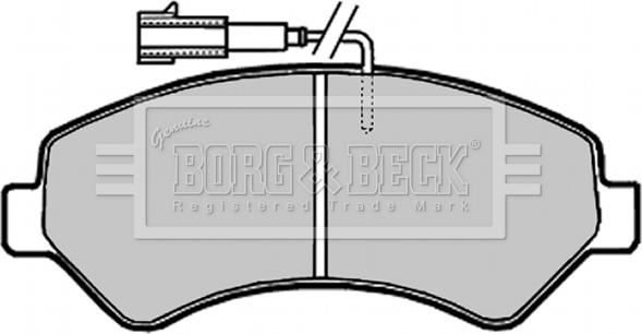 Borg & Beck BBP2020 - Bremžu uzliku kompl., Disku bremzes adetalas.lv