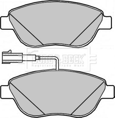 Borg & Beck BBP2317 - Bremžu uzliku kompl., Disku bremzes adetalas.lv