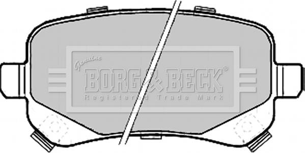 Borg & Beck BBP2209 - Bremžu uzliku kompl., Disku bremzes adetalas.lv