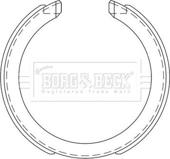 Borg & Beck BBS6525 - Bremžu loku kompl., Stāvbremze adetalas.lv