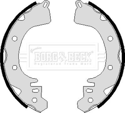 Borg & Beck BBS6098 - Bremžu loku komplekts adetalas.lv