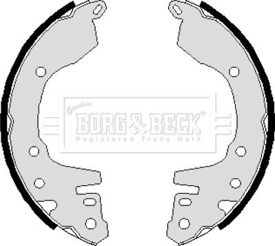 Borg & Beck BBS6072 - Bremžu loku komplekts adetalas.lv