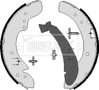 Borg & Beck BBS6195 - Bremžu loku komplekts adetalas.lv