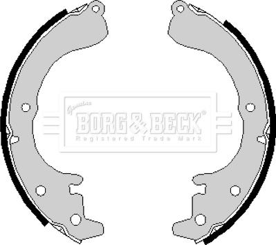 Borg & Beck BBS6165 - Bremžu loku komplekts adetalas.lv