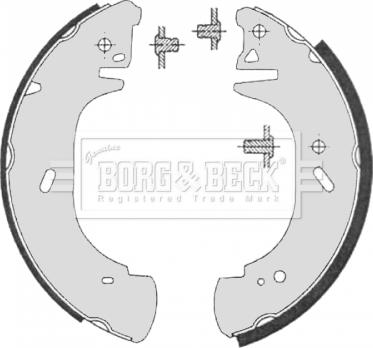 Borg & Beck BBS6325 - Bremžu loku komplekts adetalas.lv