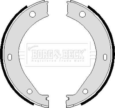 Borg & Beck BBS6239 - Bremžu loku kompl., Stāvbremze adetalas.lv