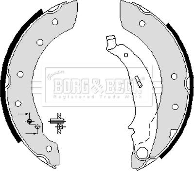 Borg & Beck BBS6233 - Bremžu loku komplekts adetalas.lv