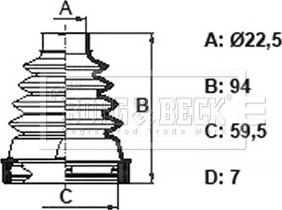 Borg & Beck BCB6399 - Putekļusargs, Piedziņas vārpsta adetalas.lv