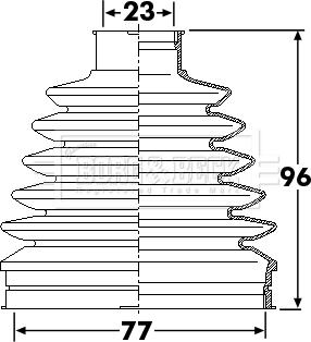 Borg & Beck BCB6247 - Putekļusargs, Piedziņas vārpsta adetalas.lv