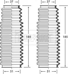Borg & Beck BSG3222 - Putekļusargu komplekts, Stūres iekārta adetalas.lv