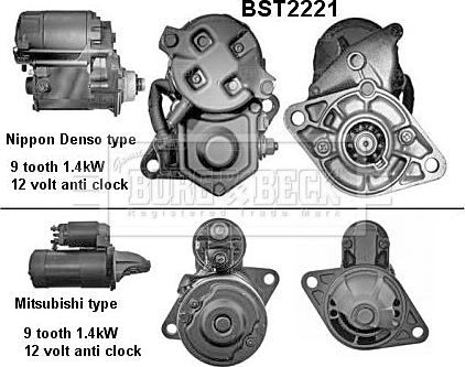 Borg & Beck BST2221 - Starteris adetalas.lv