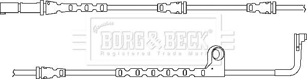 Borg & Beck BWL3034 - Indikators, Bremžu uzliku nodilums adetalas.lv