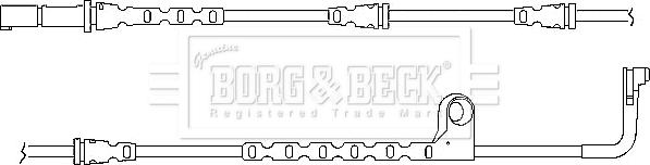 Borg & Beck BWL3033 - Indikators, Bremžu uzliku nodilums adetalas.lv