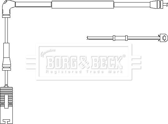 Borg & Beck BWL3026 - Indikators, Bremžu uzliku nodilums adetalas.lv