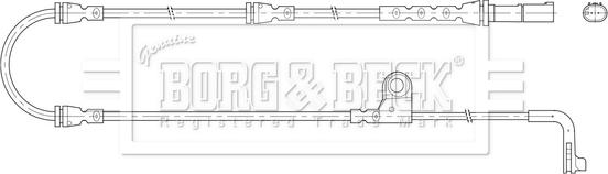 Borg & Beck BWL3206 - Indikators, Bremžu uzliku nodilums adetalas.lv