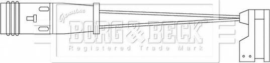 Borg & Beck BWL3201 - Indikators, Bremžu uzliku nodilums adetalas.lv