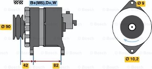 BOSCH 6 033 GB5 001 - Ģenerators adetalas.lv