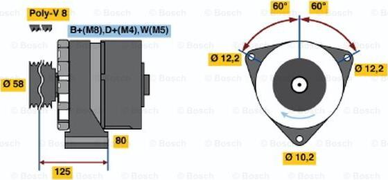 BOSCH 6 033 GB3 010 - Ģenerators adetalas.lv