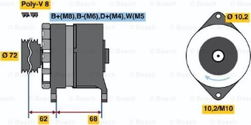 BOSCH 6 033 GB3 035 - Ģenerators adetalas.lv